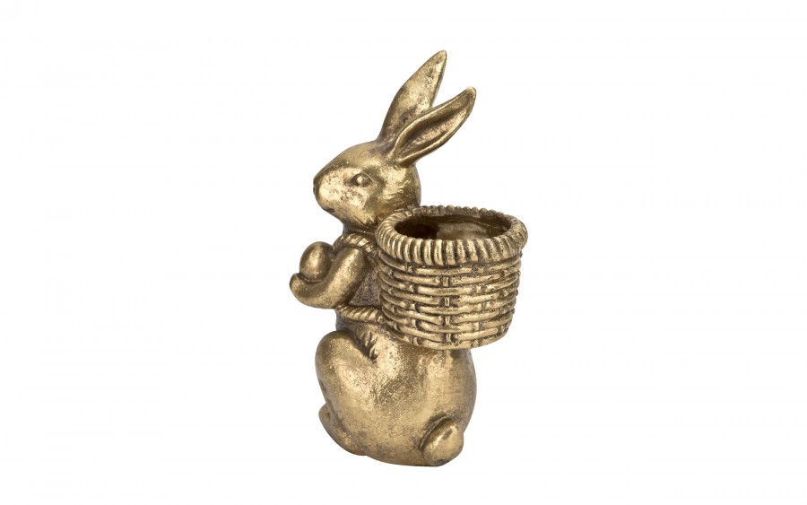 Figurka Królik z koszyczkiem na plecach