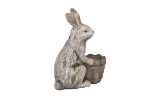 Figurka dekoracyjna Królik 36 cm z osłonką