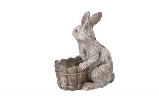 Figurka dekoracyjna Królik 36 cm z osłonką