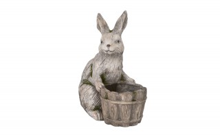 Figurka dekoracyjna Królik 36 cm z osłonką