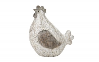 Figurka Kura kremowo-brązowa 18,5 cm