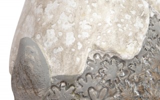 Figurka ozdobna Zajączek kremowo-brązowy 18,5 cm