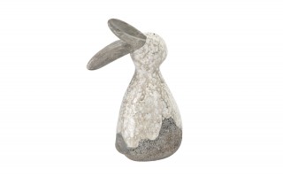 Figurka ozdobna Zajączek kremowo-brązowy 18,5 cm