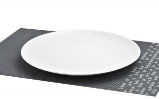 Talerz płytki obiadowy 28 cm Natura Biała Stock