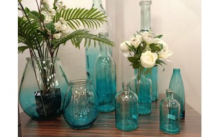 Wazon szklany 23 cm Aquacolor 4856C San Miguel recykling C235