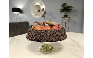 Patera szklana dekoracyjna 25 cm Ewax 9432