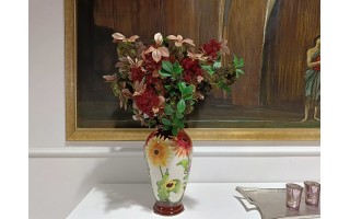 Wazon ceramiczny 35cm Kwiaty
