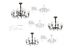 Lampa Estera 80370/B+10