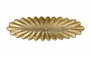 Patera ozdobna metalowa 43 cm złota