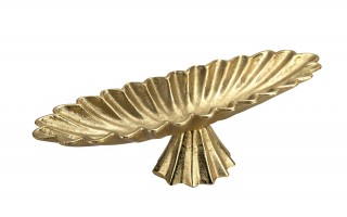 Patera ozdobna metalowa 43 cm złota