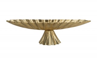 Patera ozdobna metalowa 43 cm złota