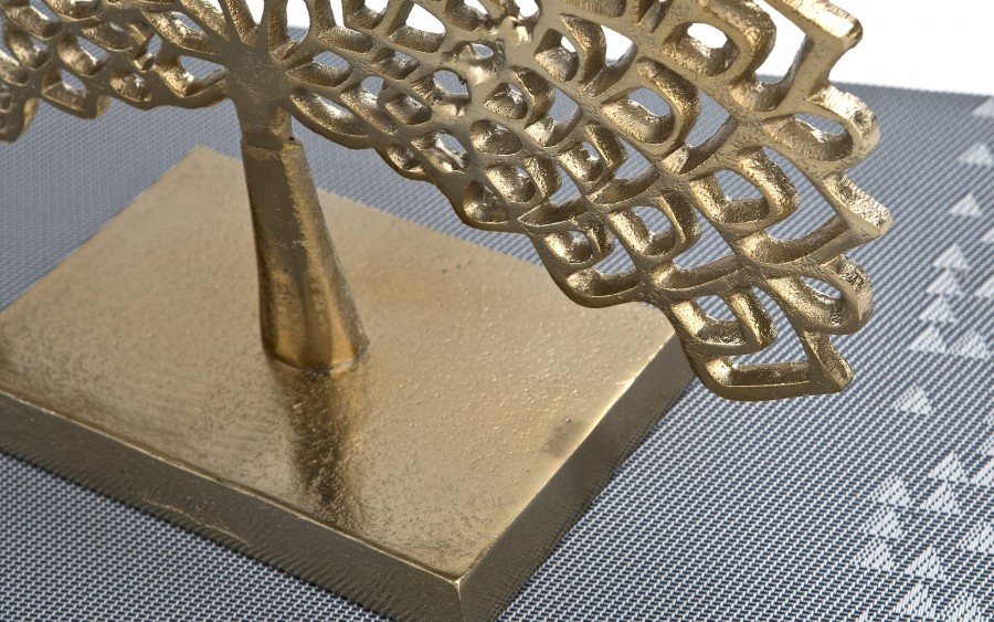 Figurka ozdobna drzewko złote IR0075