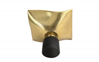 Patera ozdobna metalowa 20 cm czarno-złota