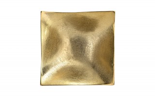 Patera ozdobna metalowa 20 cm czarno-złota