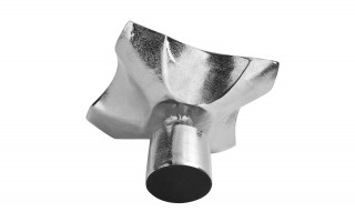 Patera ozdobna metalowa 20 cm srebrna