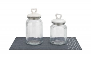 Słoik z pokrywką ceramiczną Serce 1,3 L okrągły Tadar