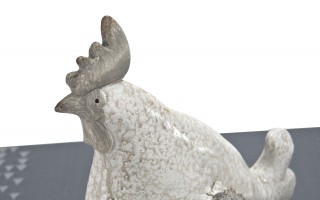 Figurka Kogut kremowo-brązowa 27 cm