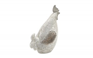Figurka Kogut kremowo-brązowa 27 cm