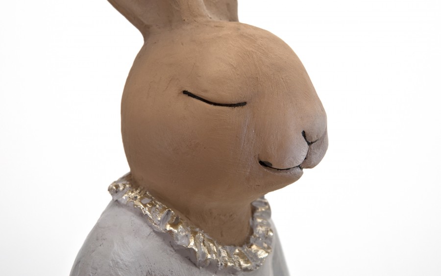 Figurka Królik przy jajku 42 cm chłopiec