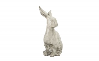 Figurka ozdobna Królik szary 27,5 cm