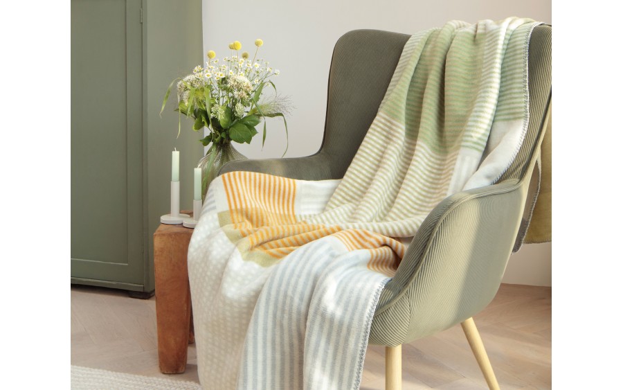 Koc bawełniano-akrylowy 150x200 cm Maze