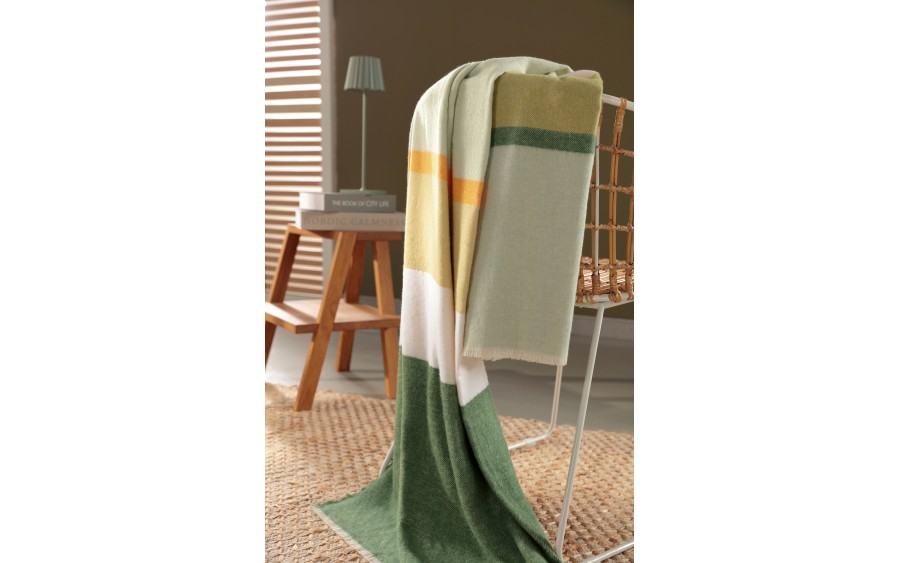 Koc bawełniano-akrylowy 130x170 cm Ever Stripe