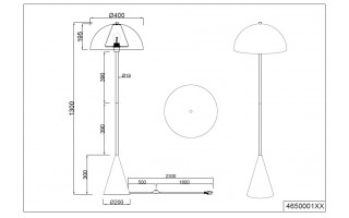 Lampa podłogowa 130 cm Alfie 465000176