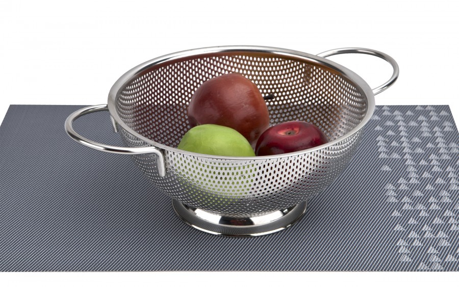 Cedzak nierdzewny 22 cm z podstawą Steel AMBITION