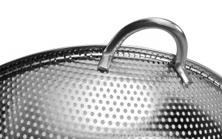 Durszlak nierdzewny 28 cm z rączką Steel AMBITION