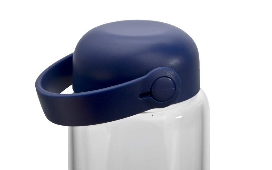 Szklana butelka na wodę 540 ml Fuori granatowa