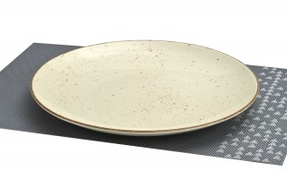 Talerz płytki 31 cm Hotel ART KREMOWY KE30