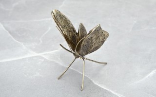 Ozdoba Motyl złoty 13 cm