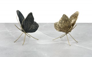 Ozdoba Motyl złoty 13 cm