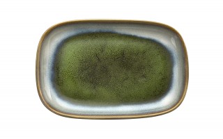 Półmisek prostokątny 19 cm Ombres Green
