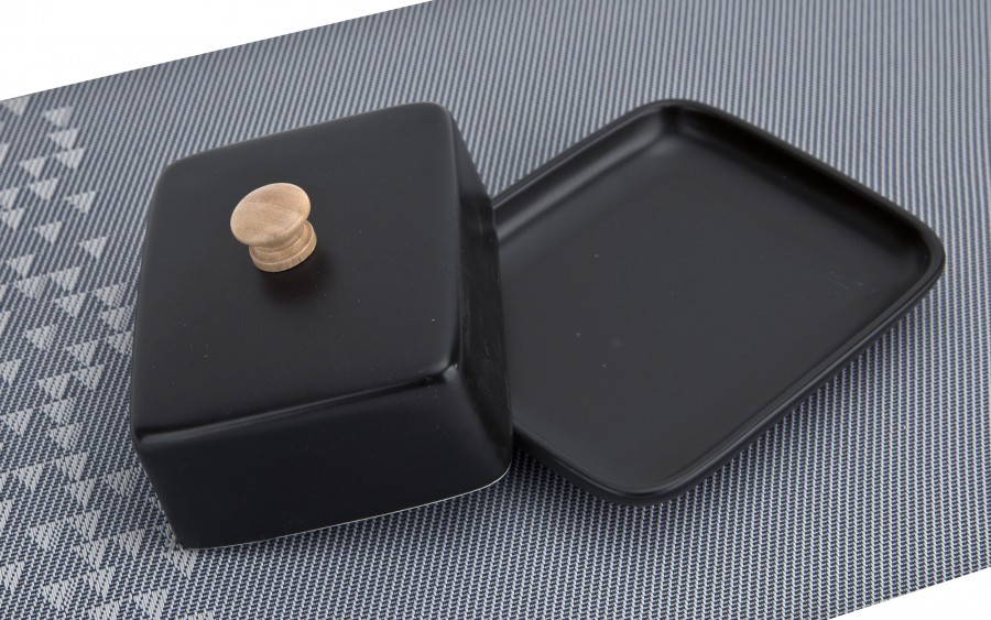 Maselnica porcelanowa Bona czarna