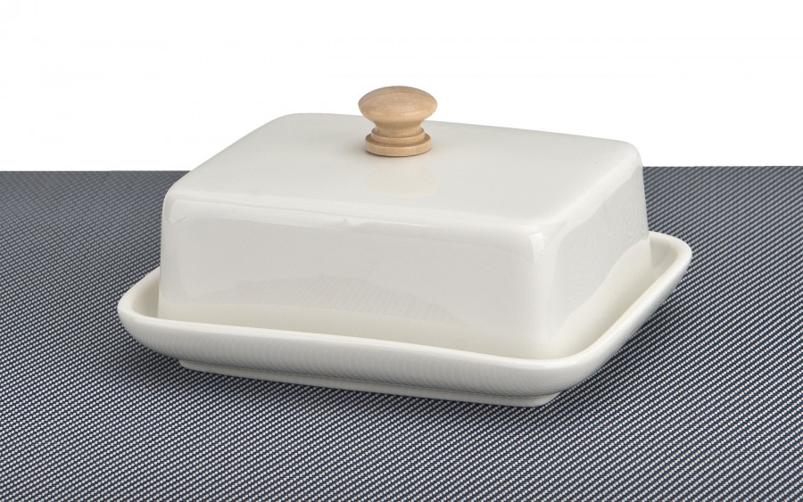 Maselnica porcelanowa Bona biała