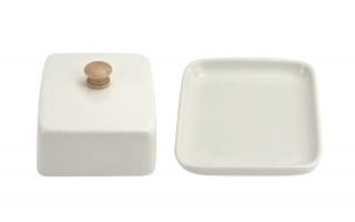 Maselnica porcelanowa Bona biała