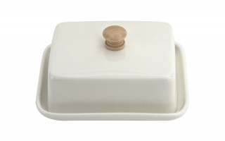 Maselnica porcelanowa Bona biała