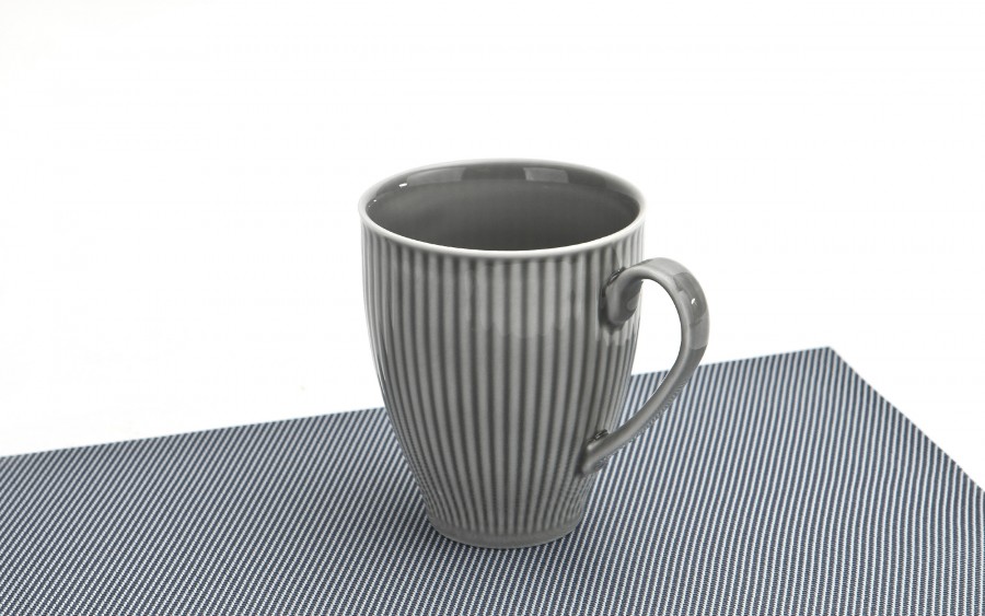 Kubek porcelanowy 420 ml Dalia Szara