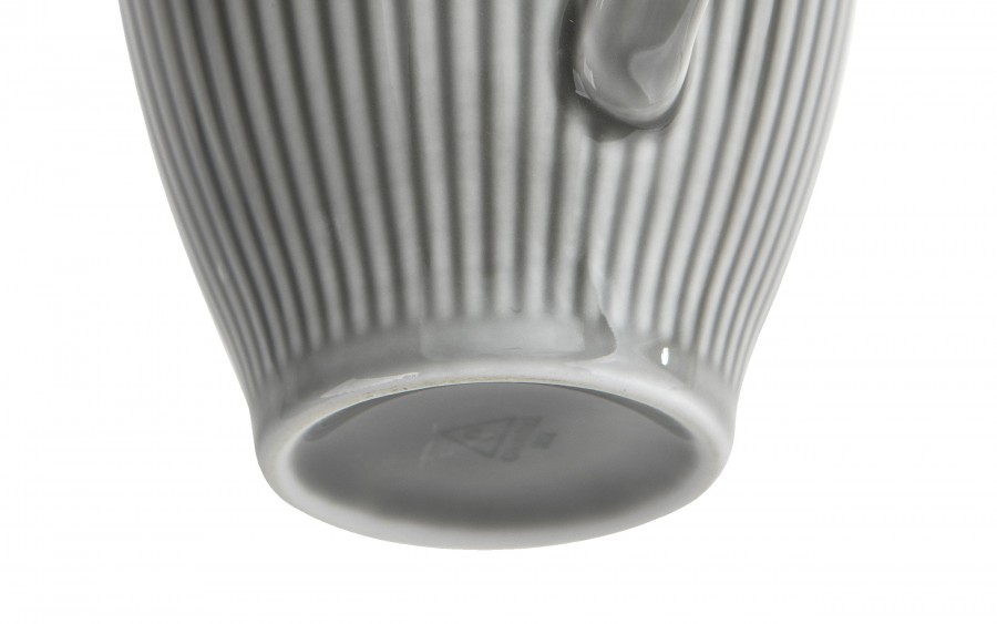 Kubek porcelanowy 420 ml Dalia Szara