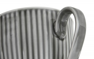Kubek porcelanowy 420 ml Dalia Szara