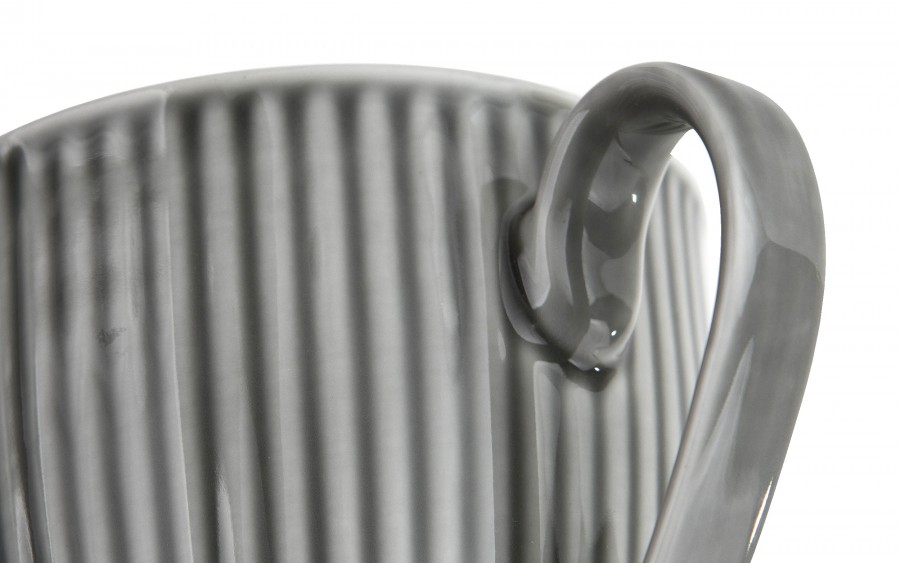 Kubek porcelanowy 420 ml Dalia Szara