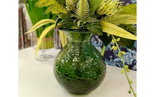 Wazon szklany 18,5 cm Paradise zielony 4829C San Miguel recykling
