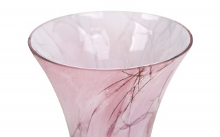Wazon szklany 28 cm różowy 2310/DB6