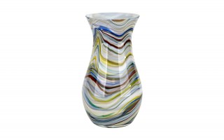 Wazon szklany 25 cm kolorowy C256