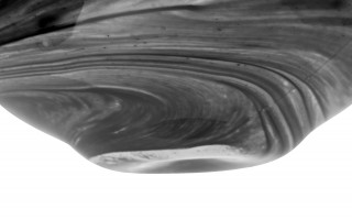 Wazon szklany 25 cm czarno-biały 2311/C275