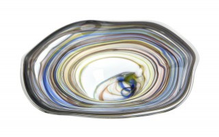 Patera szklana dekoracyjna Q-30 cm C256