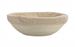 Ratanowy koszyk do garowania chleba 25 cm okrągły LEN