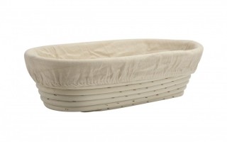 Ratanowy koszyk do garowania chleba 32 cm owalny LEN