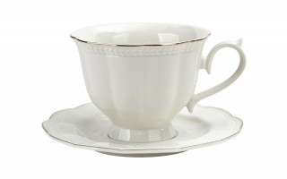 Komplet 6 filiżanek 250 ml + spodki Anet